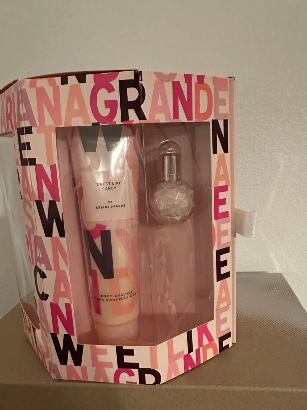 Ariana Grande Display Case in Pink and White